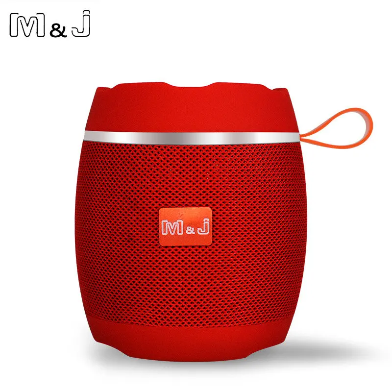 Red M& J AK102 Bluetooth 4,2 Портативная колонка Беспроводная колонка аудио приемник мини-динамик s USB AUX для музыки mp3-плеер - Цвет: Red