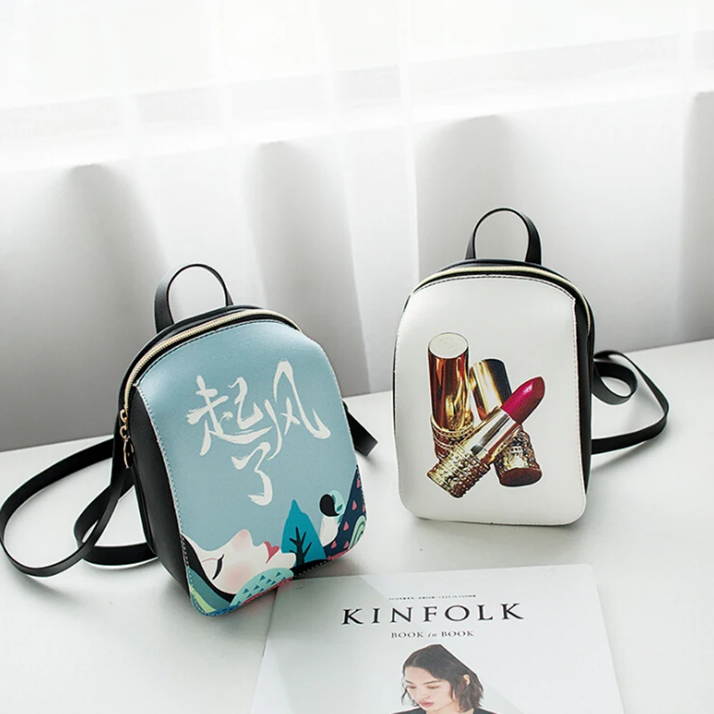 Рюкзак для женщин и девочек мини рюкзак с модным рисунком женская сумка ell hone