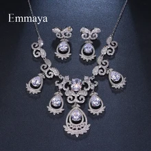 Emmaya/брендовые модные блестящие свадебные комплекты ювелирных