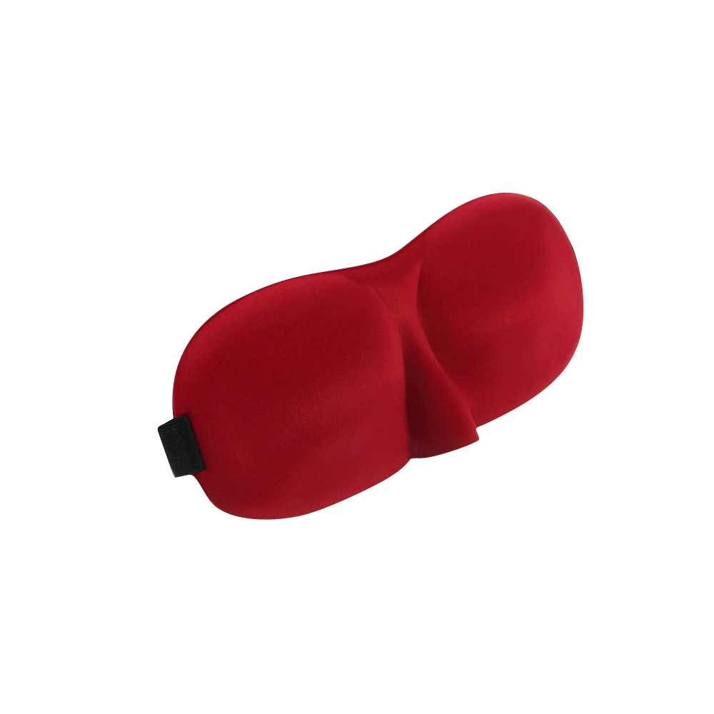 Red Наружная дорожная маска для сна модная маска для сна с повязкой на глаза чехол светильник Губка Тени для век маска черный/красный/синий - Цвет: Red