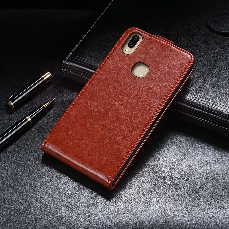 Деловой ЧЕХОЛ ДЛЯ Vivo V9 6 3 дюйма роскошный кожаный магнитный флип чехол для Y85