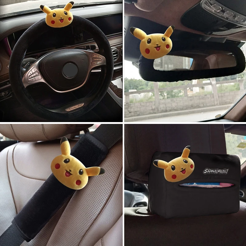 Универсальные милые чехлы на руль с мультипликационным принтом Ciliken мягкие