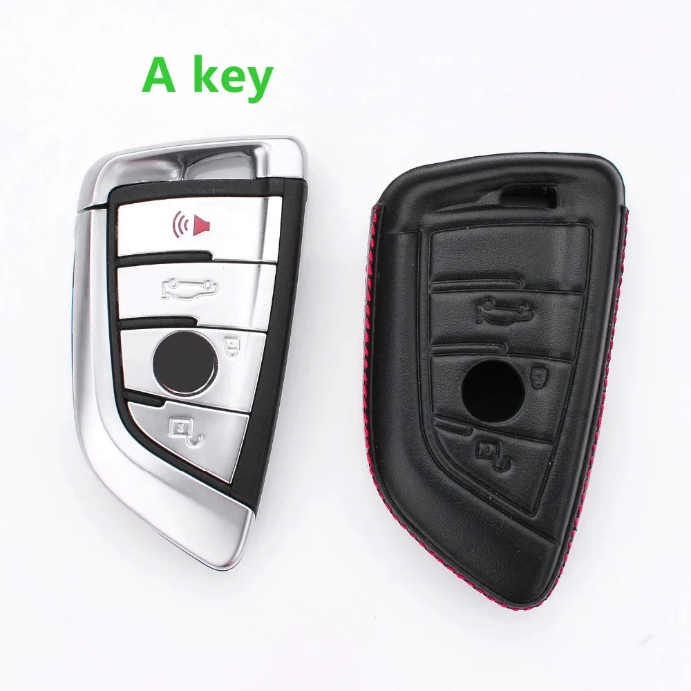 Автомобильный 4D Чехол держатель для ключей из натуральной кожи BMW X1 F48 X3 X4 X5 X6 730 750