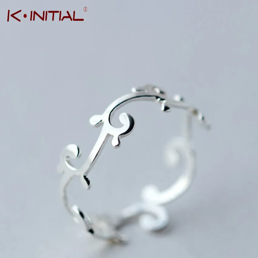 Кольца для костяшки пальцев ног Kinitial филиал волна женщин регулируемое свадебное