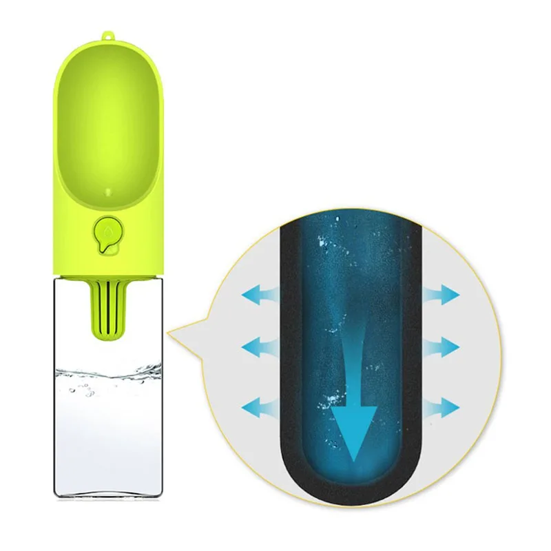 New 400ml Portable Pet Dog Water Bottle Bowl Kettle Outdoor Travel Drinking Feeder Storage Container | Дом и сад