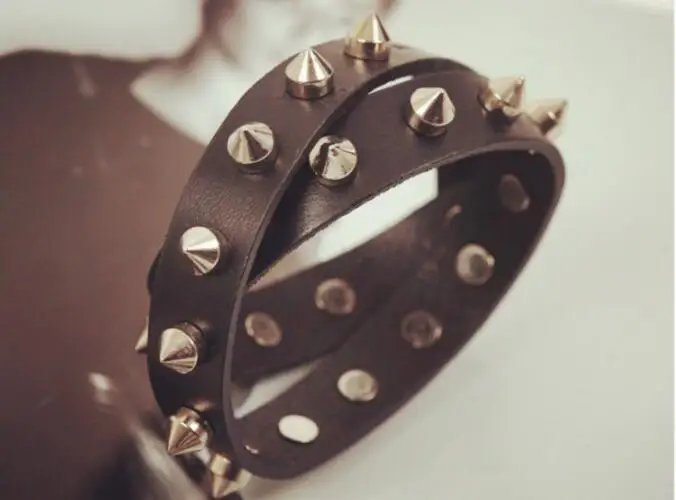 Искусственная кожа Обёрточная бумага Браслеты для мужчин в стиле панк большая