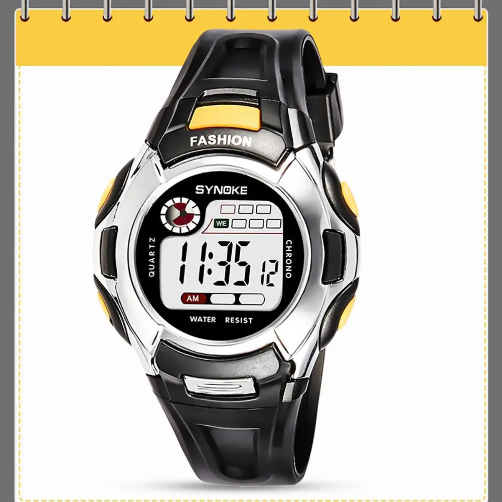 

Fashion Shockproof Digital Luminous Alarm Sports Kids Children Electronics Wrist Watch Decor dropshipping