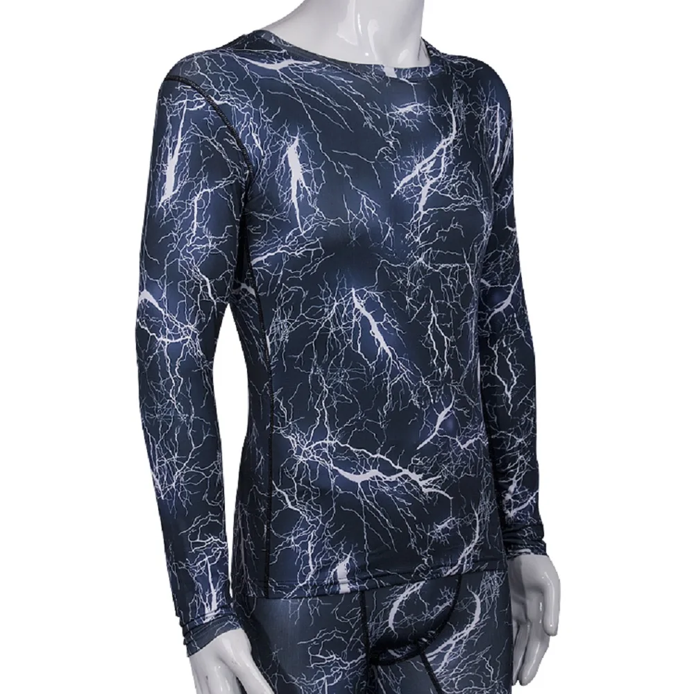 

Mens Compression Shirt Pants Set Bodybuilding Tight Long Sleeves Shirts Leggings Sport Suit Workout Fitness Sportswear