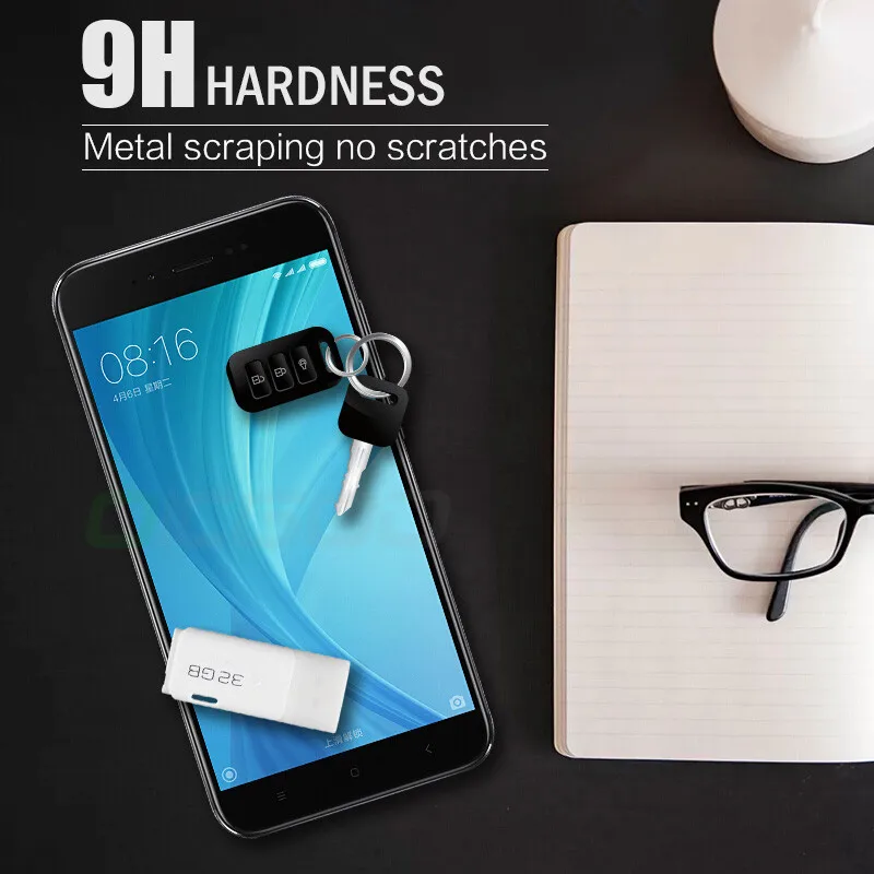 OICGOO закаленное стекло для Xiaomi Redmi 5 Plus 5A Note 4X Полное покрытие экрана Защитная