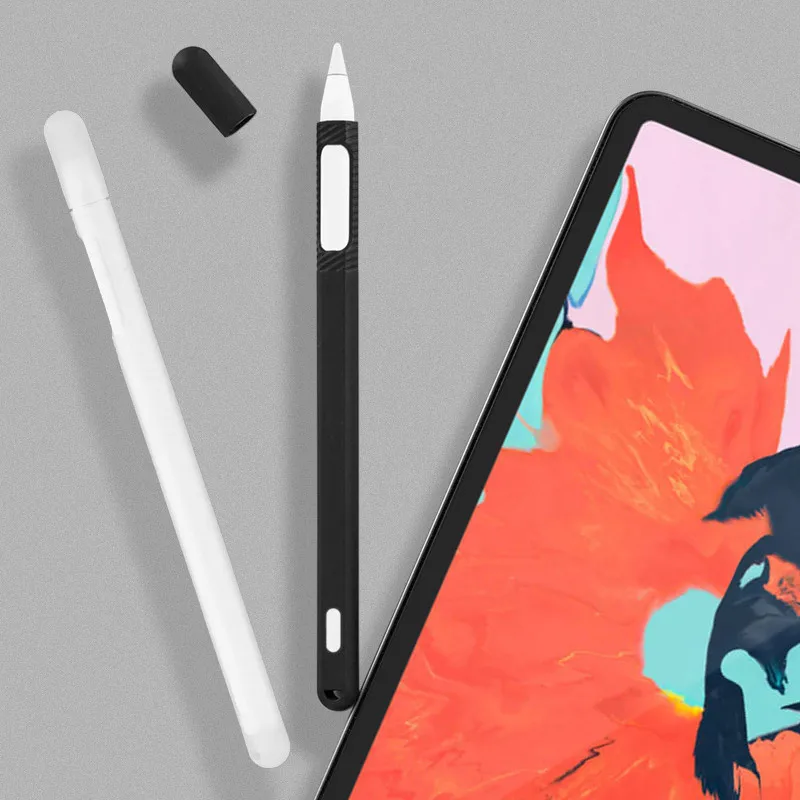 1 шт. силиконовый чехол для Apple Pencil 2-го поколения с защитным колпачком держатель