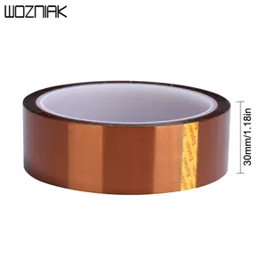 Лента BGA теплоизоляционная золотистая, теплоизоляционная лента, устойчивая к высоким температурам, 33 м, длина 5 мм, 10 мм, 20 мм