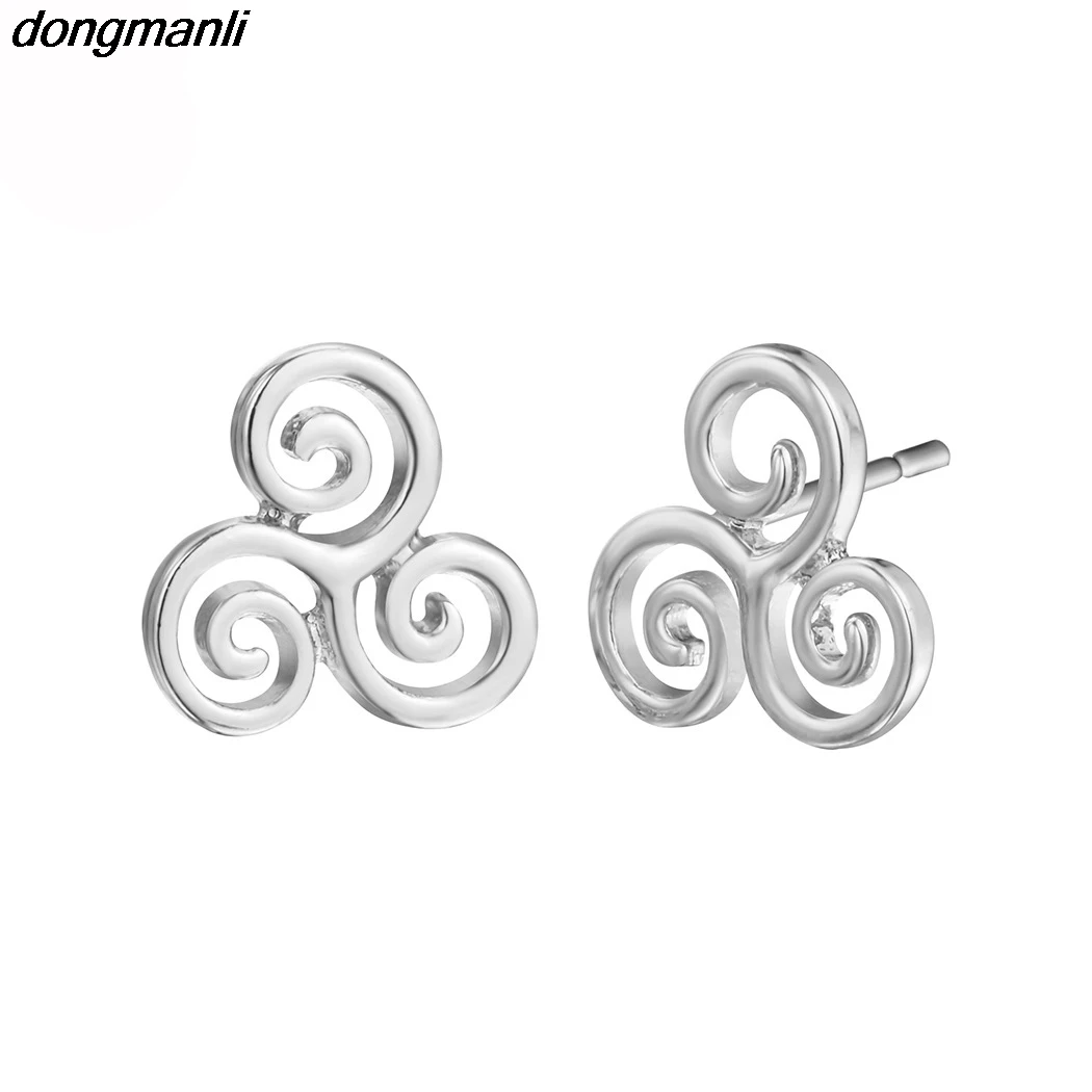 P806 Dongmanli модные ювелирные изделия подростковые серьги с волком Triskele Triskelion Allison