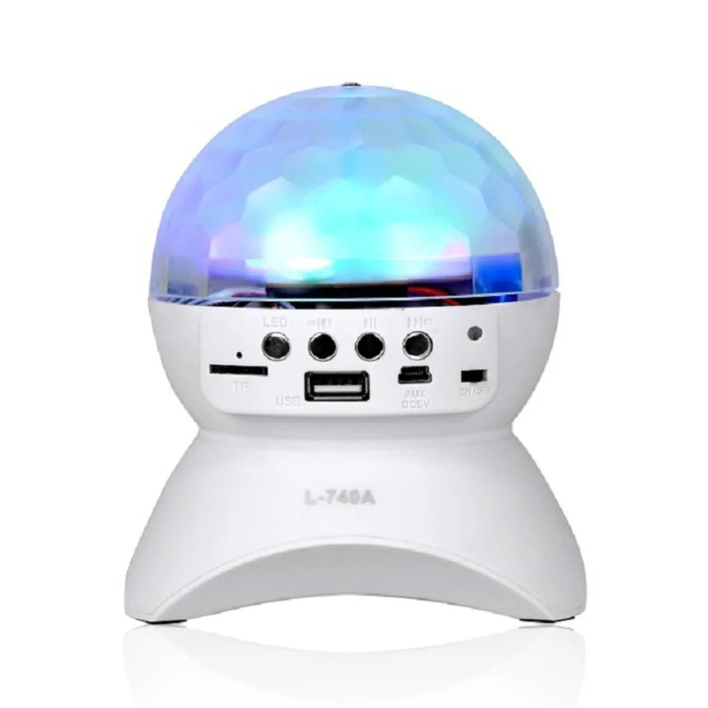 Горячие светодио дный bluetooth динамики красочные центру свет этапа мини