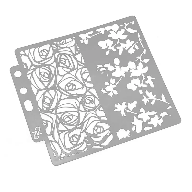 1 шт. Роза половина известность DIY трафареты для наслоения настенная живопись