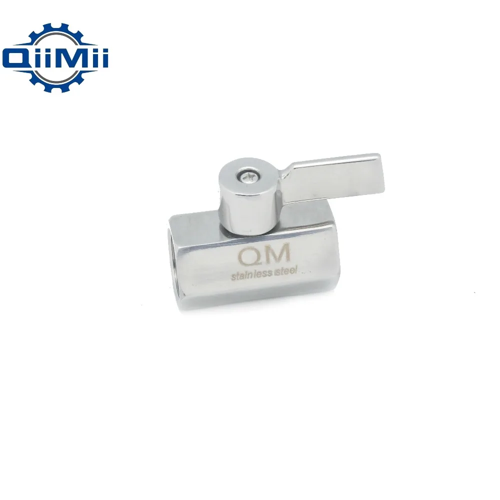 SS304 Сантехнический мини шаровой клапан 1/8 &quot-3/4&quot NPT Женский поток из нержавеющей