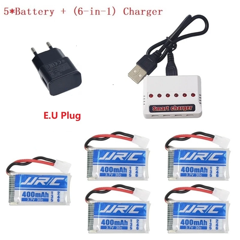 Модернизированная версия Lipo Battery 3 7 v 400mAh 30C для JJRC H31 H43hw Drone Li + 6 в 1 кабель зарядное