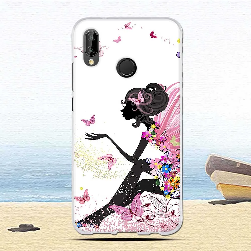 Soft 5.84&quot for Huawei P20 Lite Case Nova 3e Cover TPU Silicon Funda Phone Back Shell |