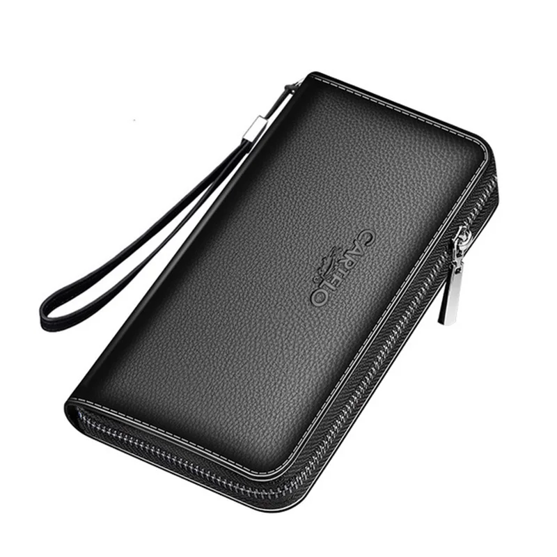 New Come Fashion Men Long Wallet PU Leather Purse Handbags For Male Luxury Brand Fashion zipper men clutches Wholesale