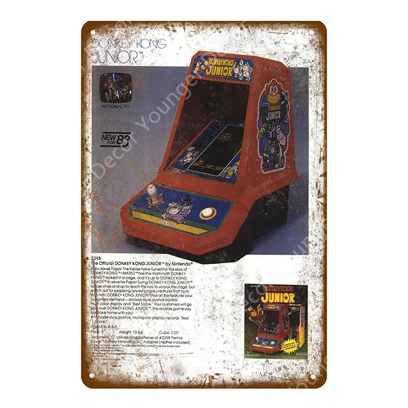 YD6351E Классическая видео игра комиксы плакат игровой металлический оловянный знак для детской комнаты игровой центр домашний декор винтажная геймерская табличка - Цвет: YD6351E