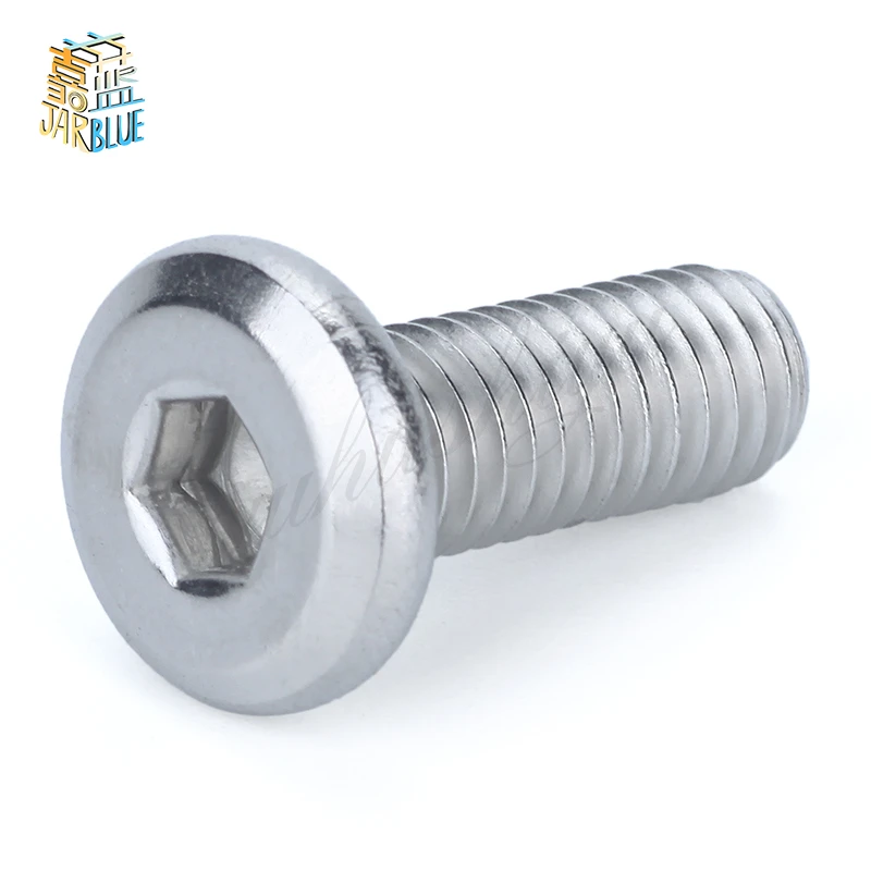 Круглая головка из нержавеющей стали 3PCS M8*16/20/25/30/35/40/45/50/60 304 плоская