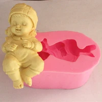 food grade silica gel mould 3d sugar craft cake decorating fondant chocolate mold handmade baby soap making silicone soap molds