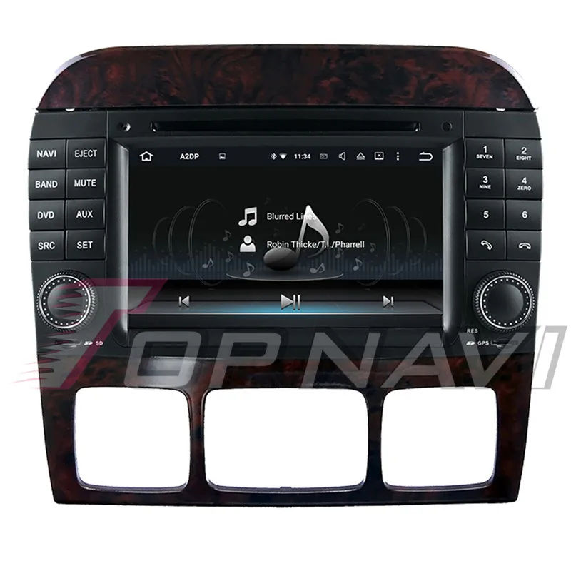 Автомагнитолы 7 "Android 8 0 Octa Core стерео для Benz S W220 (1999 2000 2001 2002 2003 2004 2005 2006) topnavi DVD gps