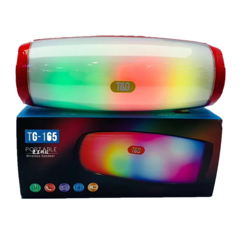 Беспроводной Bluetooth динамик портативный для уличного спорта светодиодная колонна