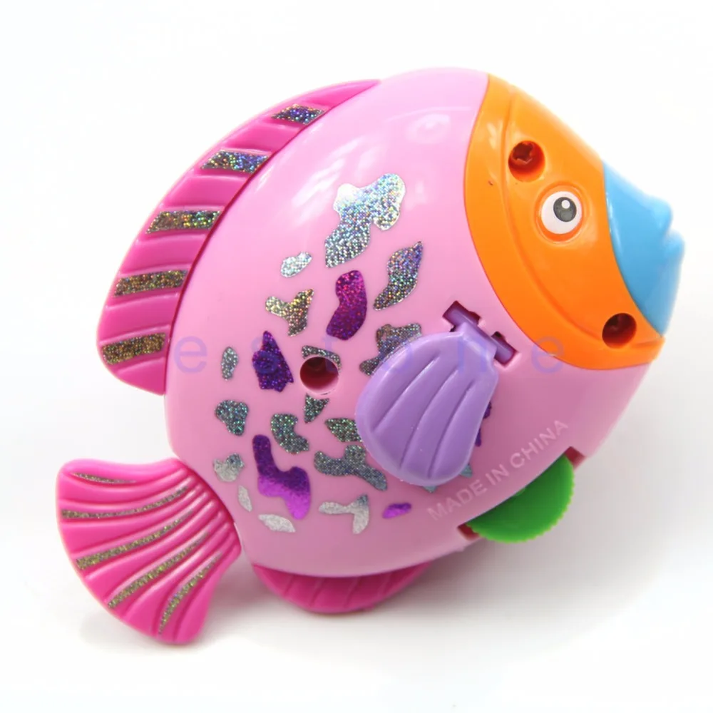 

2020 New 5pcs/lot Children Kid Funny Plastic Colorful Fish Shaped Clockwork Wind Up Party Toy