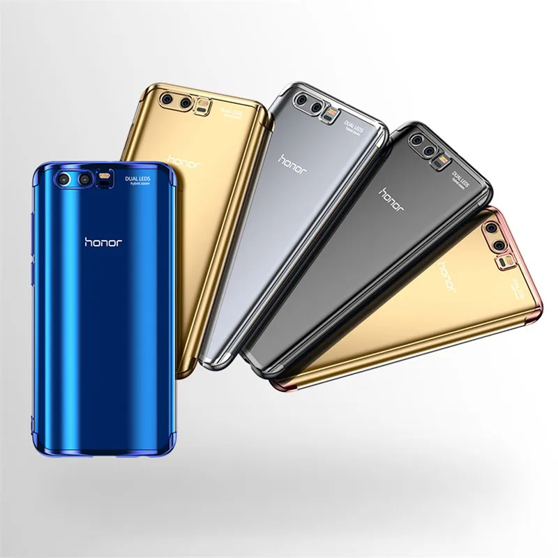 NFH роскошный покрытый ТПУ чехол для Huawei Honor 9 Прозрачный Ультра Тонкий силиконовый