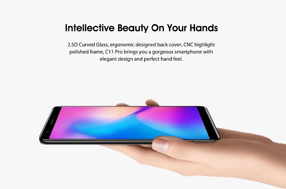 OUKITEL C11 Pro 5,5 дюймов 18:9 дисплей Android 8,1 мобильный телефон четырехъядерный 3G ram 16G rom 4G LTE 3400mAh 8.0MP смартфон