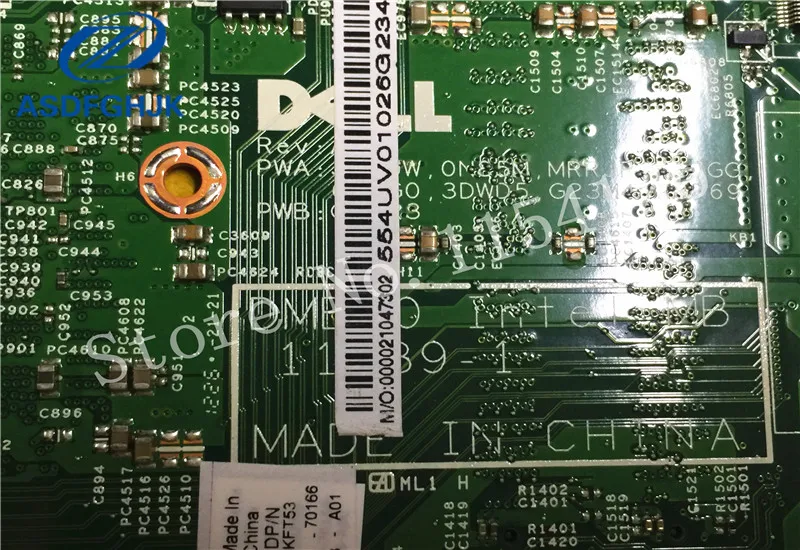 Материнская плата для ноутбука Dell Inspiron 14z 5423 материнская KFT53 0KFT53 CN DDR3 SR0CV