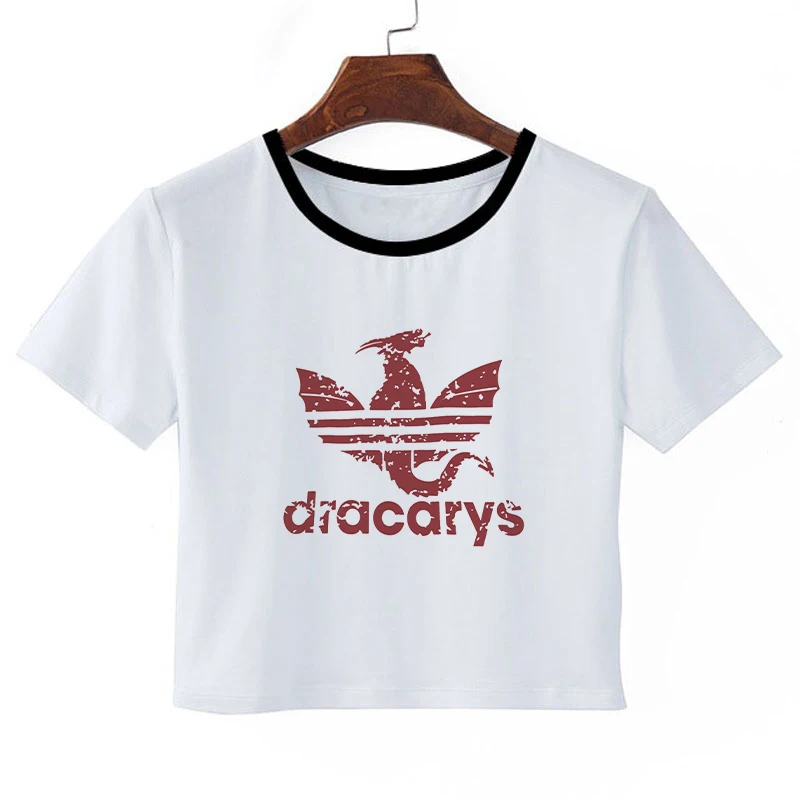 1896 Not Today Футболка с принтом Игра престолов Arya Stark Inspired женский короткий рукав короткий топ белые футболки винтажные Camiseta Dracarys - Цвет: 1896