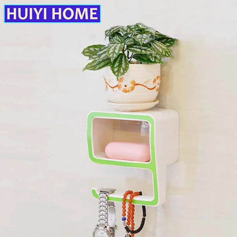 Полки для полотенец ванной комнаты 9 форм держатель мыла пластиковая