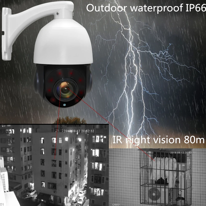 H.265/264 мини 4MP высокая скорость купольная камера starlight 20x оптический зум ONVIF P2P сети
