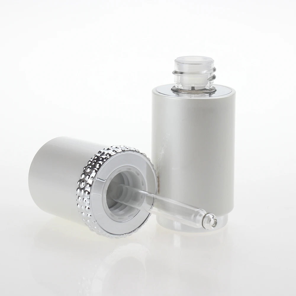 

White bottle with press glass dropper plastic dropper bottle for essential oil