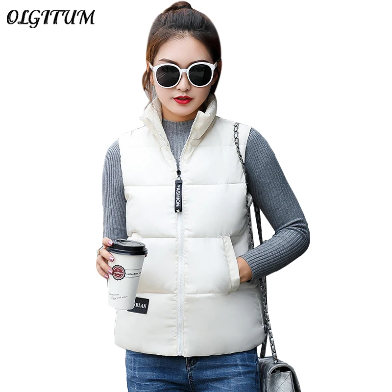 2019 осень/зима новый бренд хлопковый жилет Женский пуховой теплый размера плюс