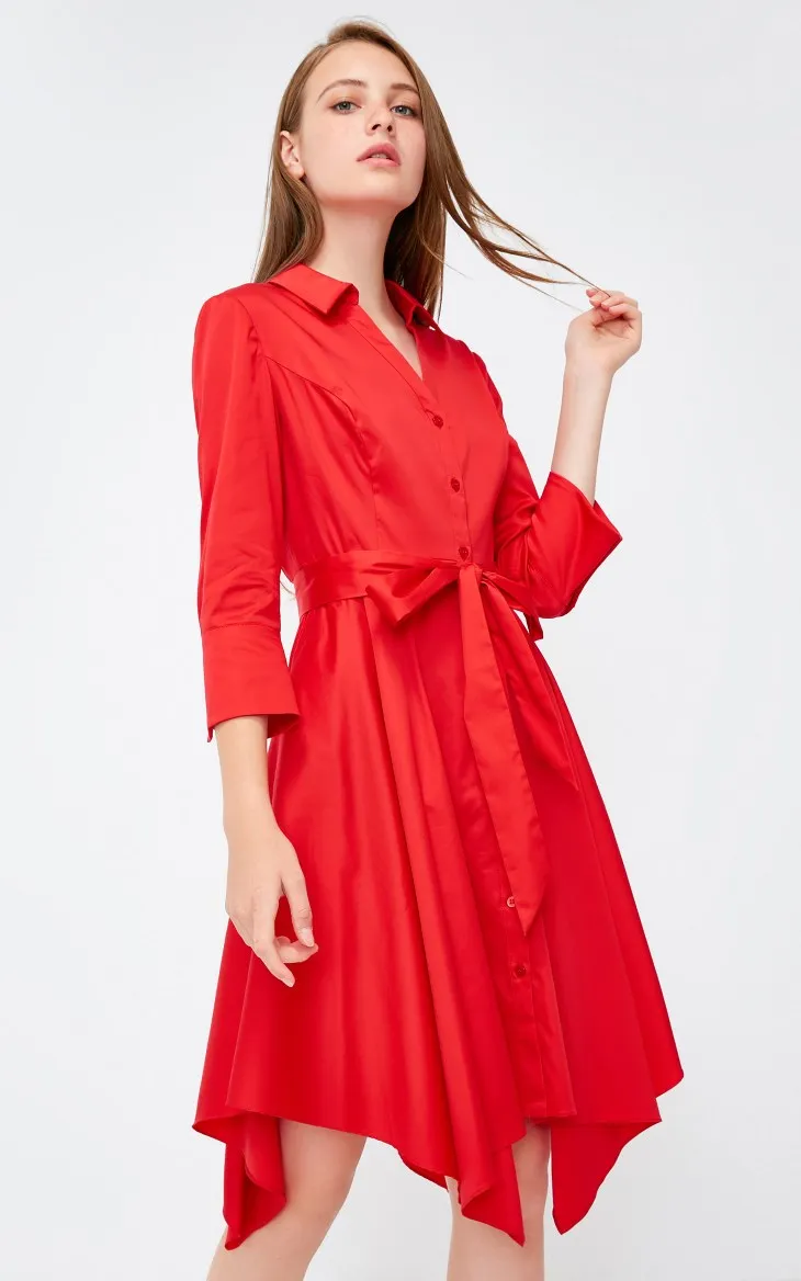 Vero Moda платье-рубашка с v-образным вырезом и пуговицами на запястье | 31837C507
