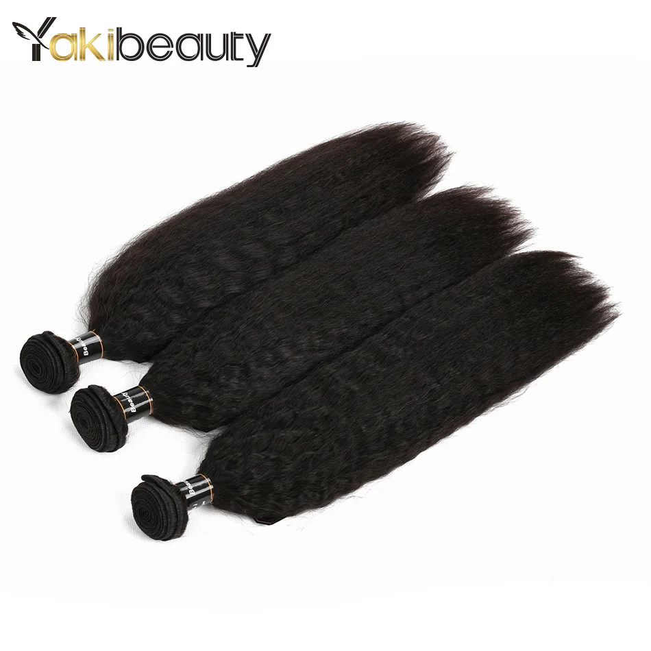 Странный Прямые Волосы Связки 3 шт./лот Yakibeauty человеческих волос плетение пучки 8
