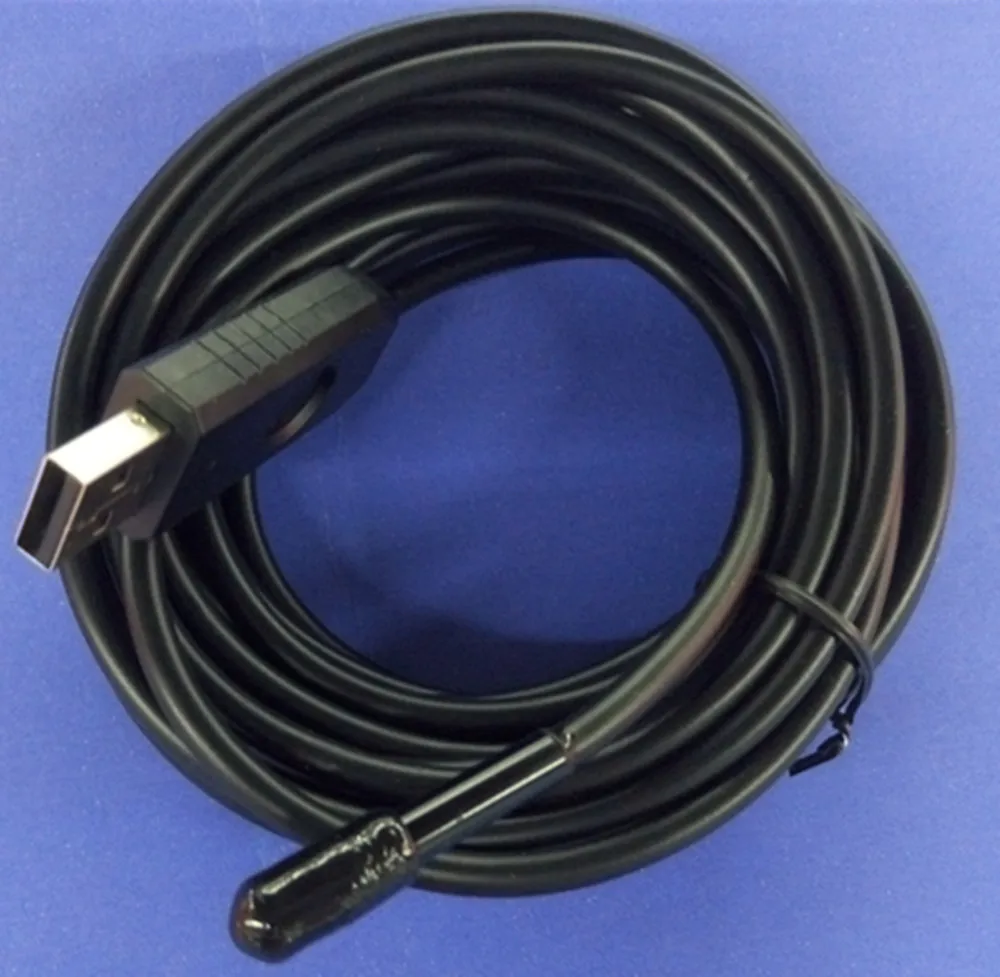 USB эндоскоп с камерой 2 м 7 мм 300000 пикселей цифровой микроскоп CMOS Бороскоп