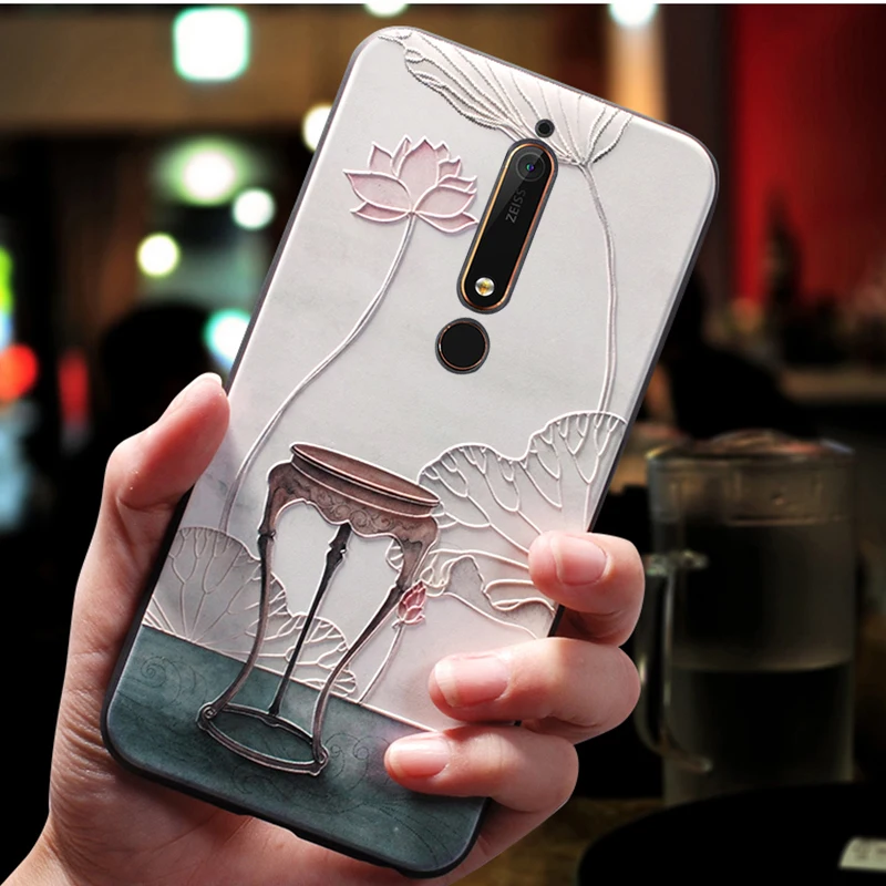 YonLinTan силиконовый 3d чехол для NOKIA 6 2017 5 Nokia6 2018 1 Оригинальный Роскошный телефона