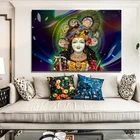 Современные художественные плакаты и принты Hinduism, настенная Картина на холсте, настенное украшение, картины Властелина Кришны для гостиной, без рамки