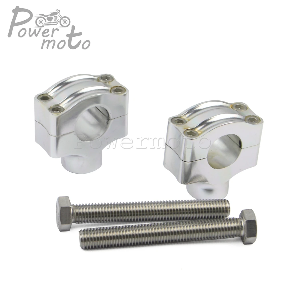 

Retro Handlebar Risers Motorcycle 1'' 25mm Custom Bars Clamps for Harley Chopper Yamaha Honda Kawasaki Cafe Racer