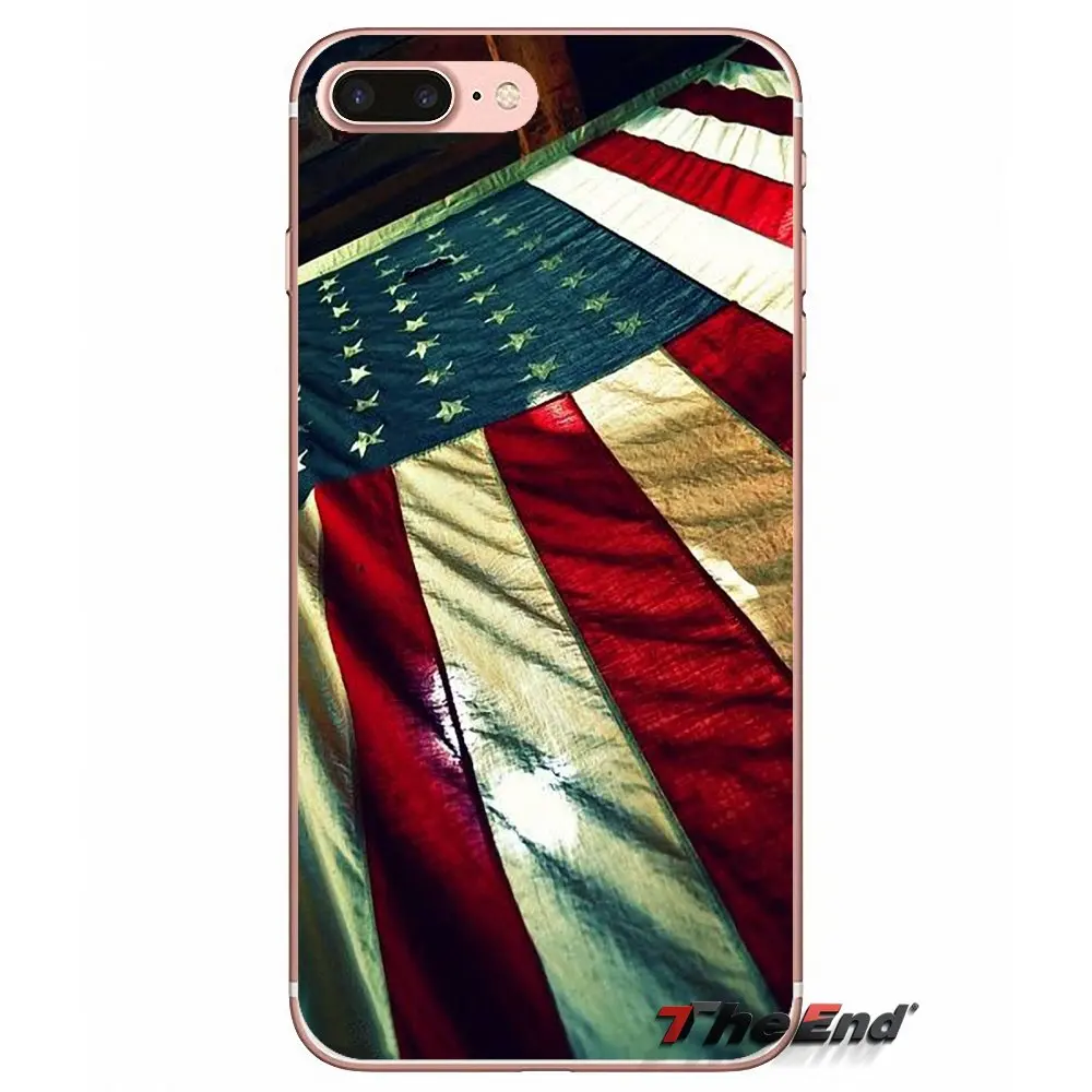 Горячая продажа флаг США Американа баннер ТПУ чехол для Samsung Galaxy S3 S4 S5 MINI S6 S7 edge S8