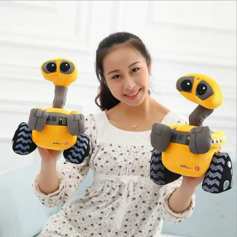 27 см Высокое качество WALL-E мягкие робот Валье плюшевые игрушки куклы для детей