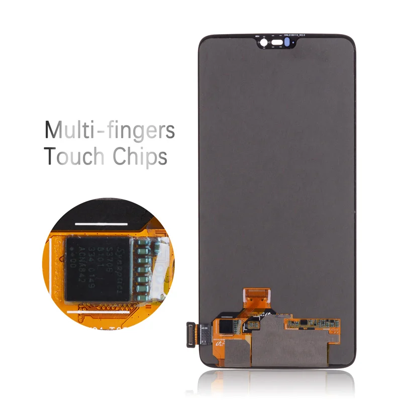 Дисплей для For Oneplus 6 LCD в сборе с тачскрином на рамке Оригинал черный | Мобильные