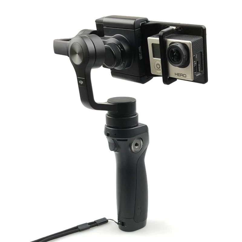 For DJI OSMO Mobile 2 1 Handheld Gimbal Adapter Holder Mount Action Camera Bracket 3D Printed for GoPro Hero 3/ 4/ 5/ 6 | Электроника