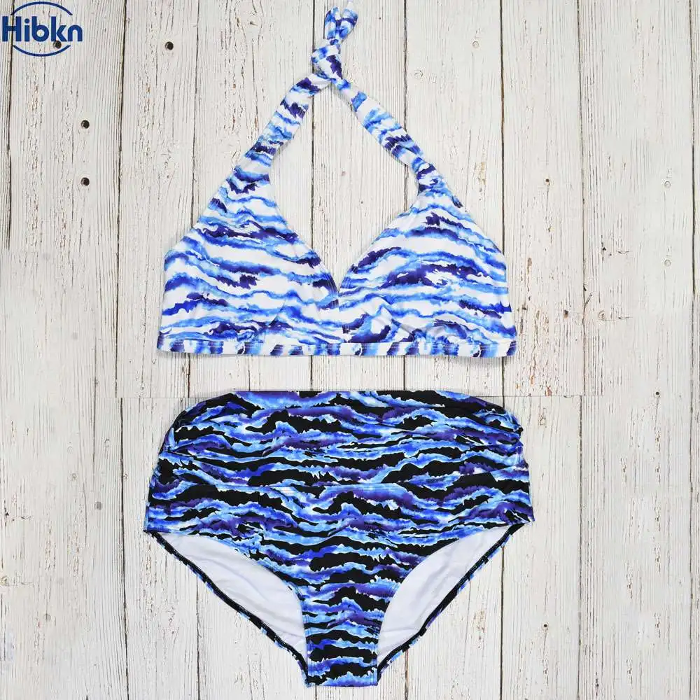 Купальник женский с высокой талией пуш ап размера плюс|swimsuit high|swimsuit plusswimsuit women |