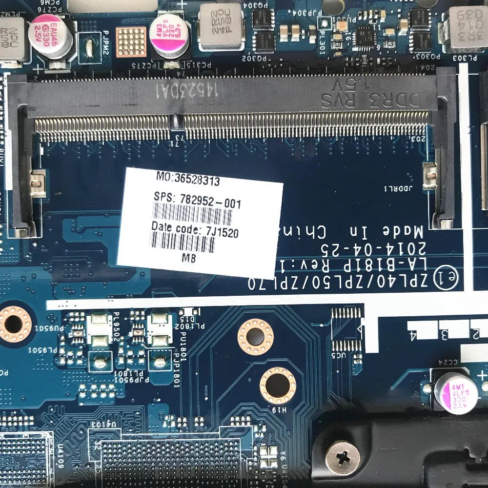 782952-001 для HP 440 G2 450 материнская плата ноутбука ZPL40/ZPL50/ZPL70 LA-B181P с i3-4030U процессором