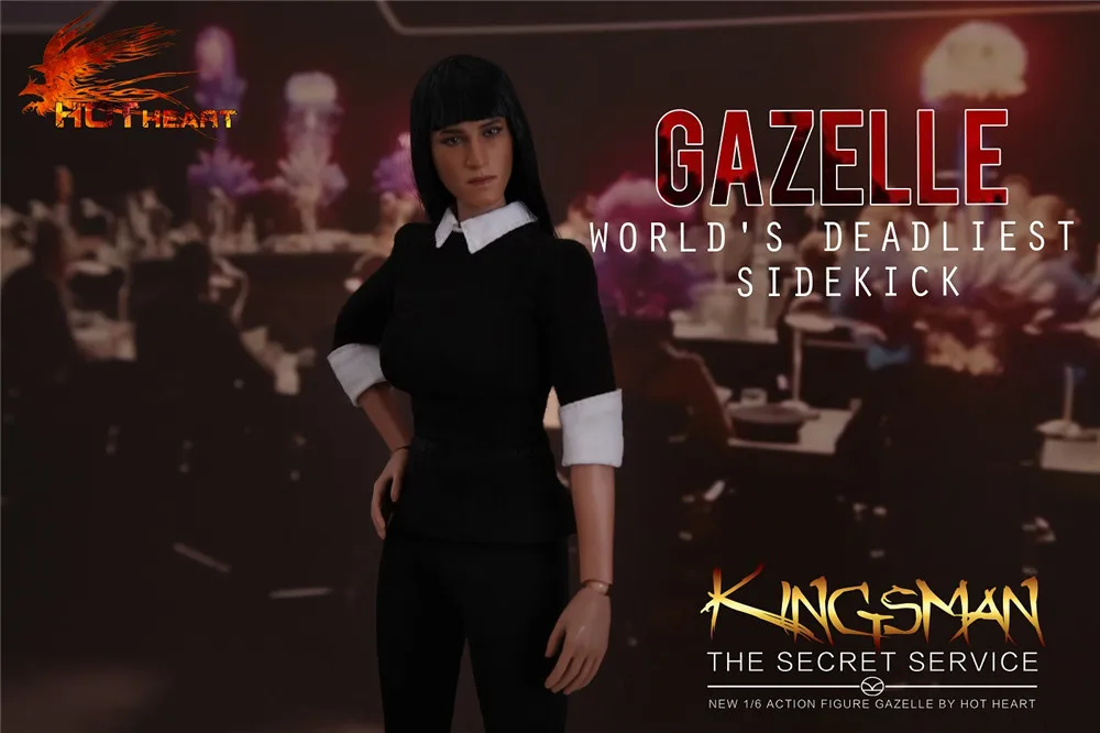 Горячая сердце Kingsman Секретная служба женский убийца Газель 1/6 фигурка|Игровые