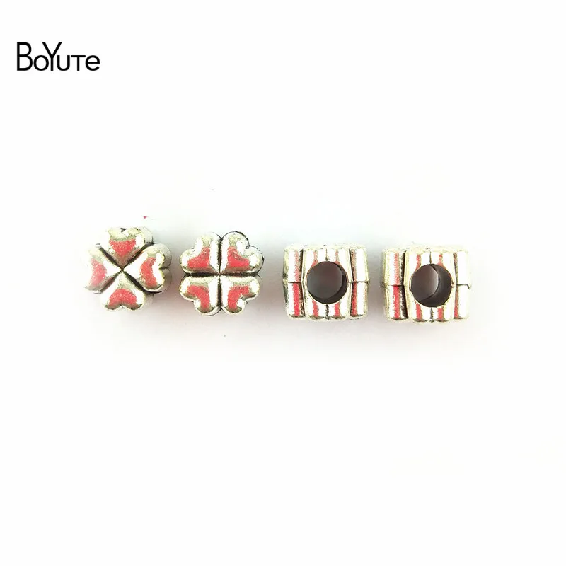BoYuTe (50 шт./лот) 9 мм цинковый сплав материалы античная бронза посеребренное